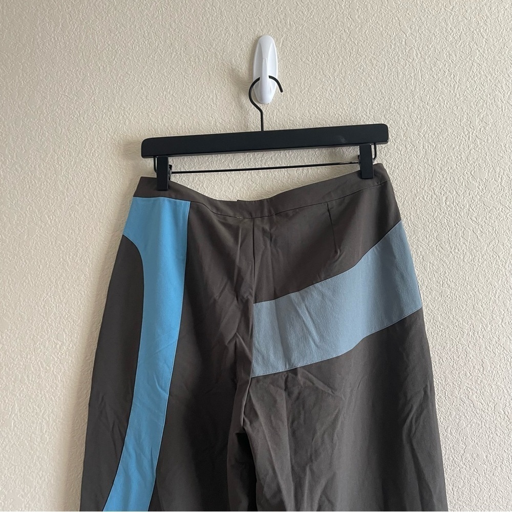 Nwt Hosbjerg Doll Pants Blue Tone High Rise Straight Leg Pants Womens Size Small — image 8 of 8